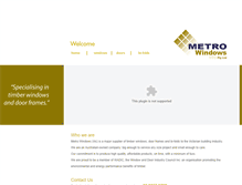 Tablet Screenshot of metrowindows.com.au