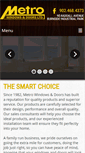 Mobile Screenshot of metrowindows.ca